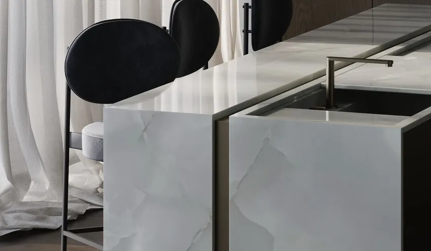Кварцевый агломерат Onyx Bianco